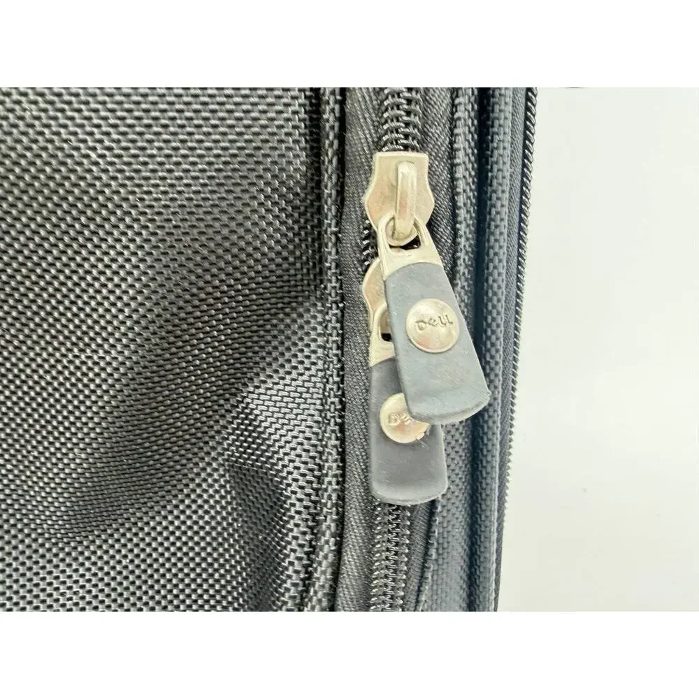 Dell Black Laptop Carrying Case Briefcase Messenger Bag Multiple Compartments